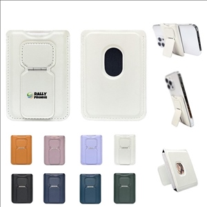 PU Leather Magsafe Phone Wallet Magnetic Card Holder